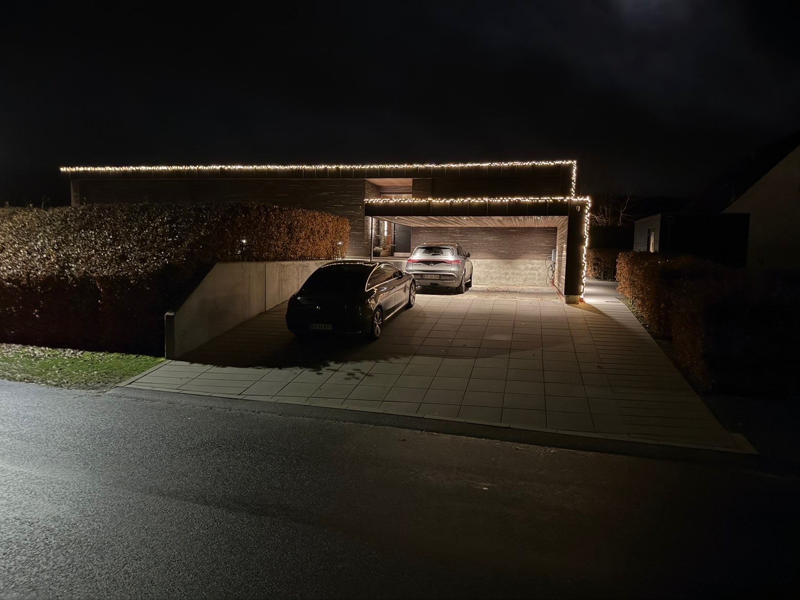 Hyggelig udendørs julestemning